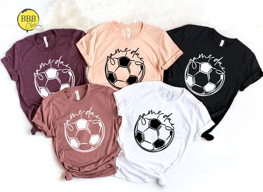 Discover Game Day  Shirt, Sports Parent Shirt, Soccer Mom Shirt, Soccer Shirt, Cute Mom Shirt, Sports Shirt, Game Day Vibes