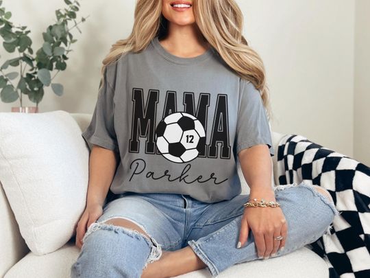 Discover Mom Soccer Shirt Personalized Soccer Mom Shirt Custom Soccer Mom Number Soccer Mama Shirt Names Soccer Mom Tee Soccer Shirt Soccer Mom Gifts