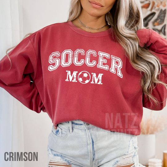 Discover Comfort Colors Sweatshirt, Soccer Mom Sweatshirt, Sports Mom Gift, Soccer Mom Sweater, Soccer Mama Shirt, Soccer Sweatshirt, Trends Shirt