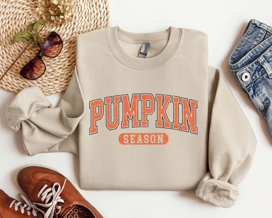 Discover Pumpkin Season Sweatshirt, Thanksgiving Shirts, Pumpkin Season Shirt, Happy Thanksgiving