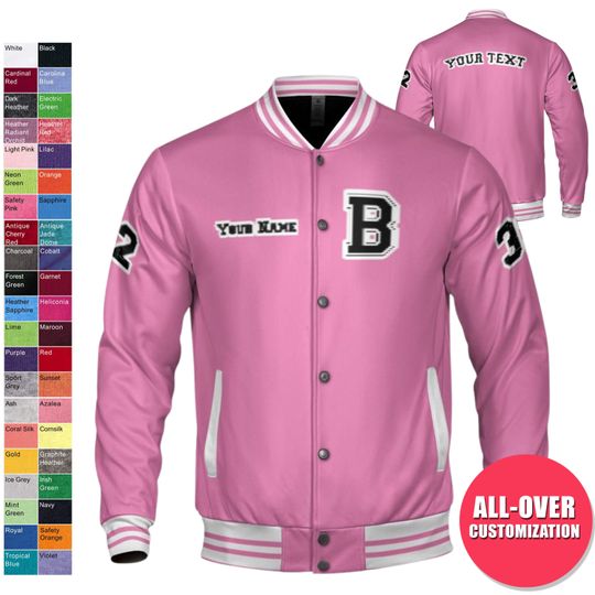 Custom Women's Varsity Jacket - All-Season Light Weight, Adult Unisex Bomber jacket,Bomber,Varsity,Coat,Customized jacket,Bride jacket,Team,
