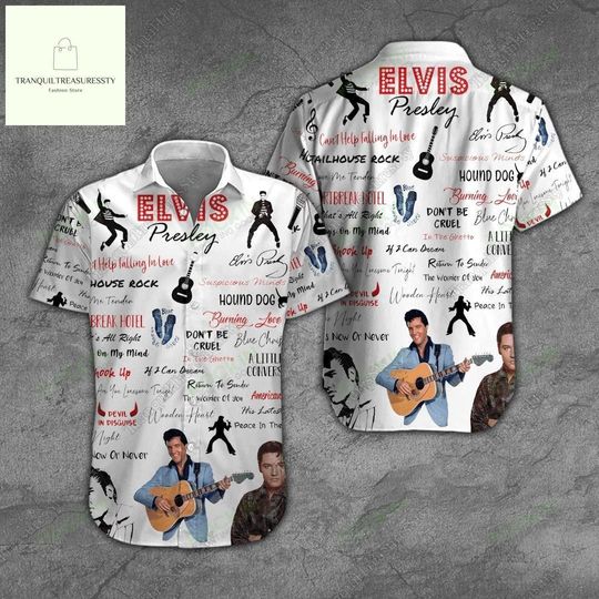 Discover Elvis Presley Button Shirt, Elvis Presley Shirt, Elvis Presley Hawaiian Shirt, King Of Rock Button Down Shirt, Vacation Shirts For Fans