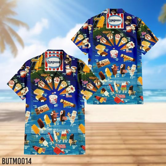 Hawaiian Shirt Summer,Hawaiian Shirt Ice Cream Hawaiian Shirts Men's Hawaiian Shirt, Ice Cream Shirt, Ice Cream Beach, Hawaiian Beach Shirt