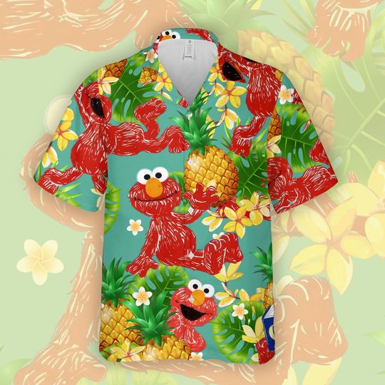 Muppet the Kermit Hawaiian Shirt, Sesame Street Shirt, Muppet Tropical Shirt, Gifts For Fans