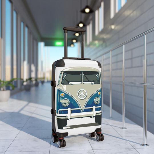 VW Van Suitcase Volkswagen Auto Luggage Decor Accessories Weekender Overnight Bag Car Tote Gear