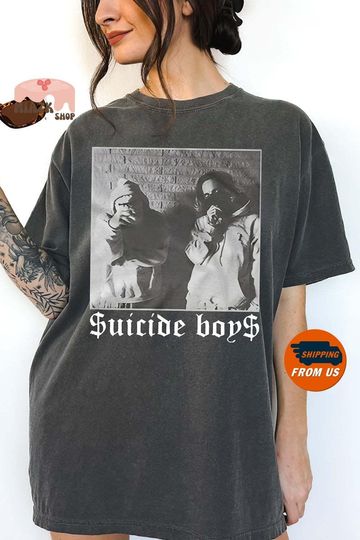 Discover Vintage Suicide Boys Comfort Colors, Suicideboys Tour Merch, Now The Moons Rising Album Tee, Music Tour Concert 2024, Gift For Fan