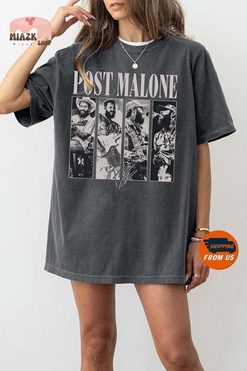 Discover Vintage Post Malone Comfort Colors, Malone Rap Music Shirt, F1 Trillion Tour Shirt, Posty Rapper Shirt, Malone Music The Album Shirt