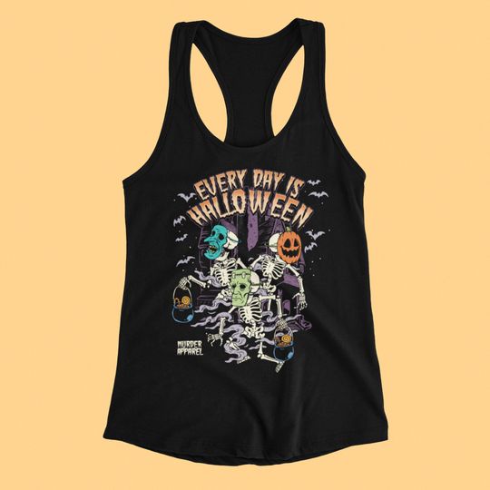Discover Every Day Is Halloween Retro Racerback Tank