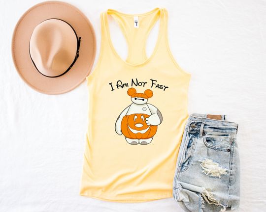 Discover I Am Not Fast Tank, Big Hero Baymax Fall Tank Top, Halloween Baymax Tank Top