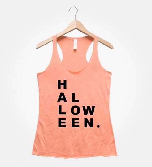 Discover Halloween Shirt, Halloween Racerback Tank Top, Funny Party Costume, Black Tank Top