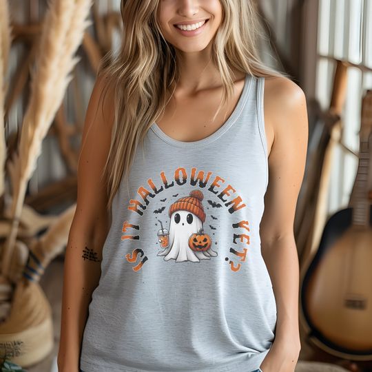 Discover Halloween tank top, halloween gift, is it halloween yet, ghost tank top, cute top