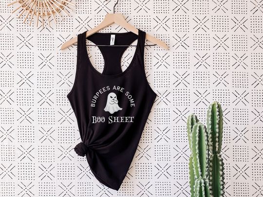 Discover Boo Sheet Exercise Top, Halloween Shirt Tank Top