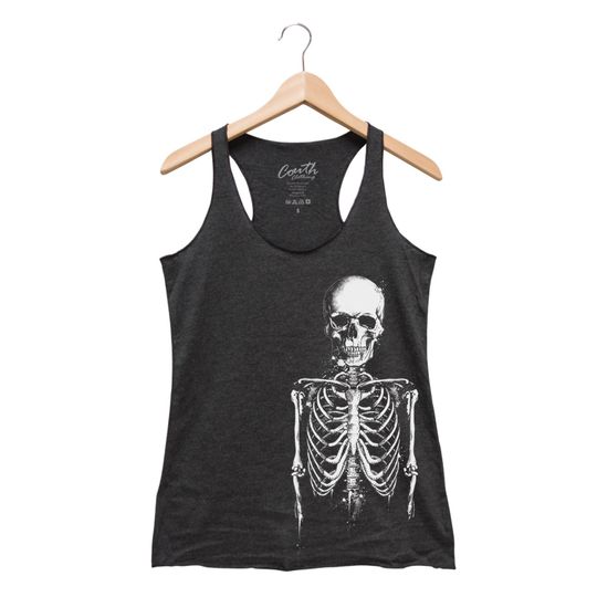 Discover Halloween Shirt - Skeleton Tank Top - Gothic Women Tank Top