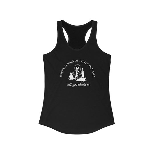 Halloween: Who's Afraid of Little Old Me Women's Ideal Racerback Tank