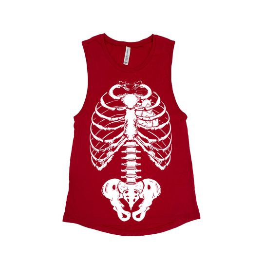 Discover Skeleton Halloween Shirt, Muscle Tank Top, Women Tank Top, Halloween Costume  Tank Top