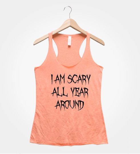 Discover Halloween Shirt, I Am Scary All Year Arounf, Trick or Treat, Funny Party Costume