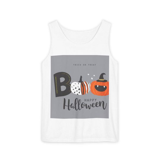 Discover Unisex Garment-Dyed Halloween Tank Top