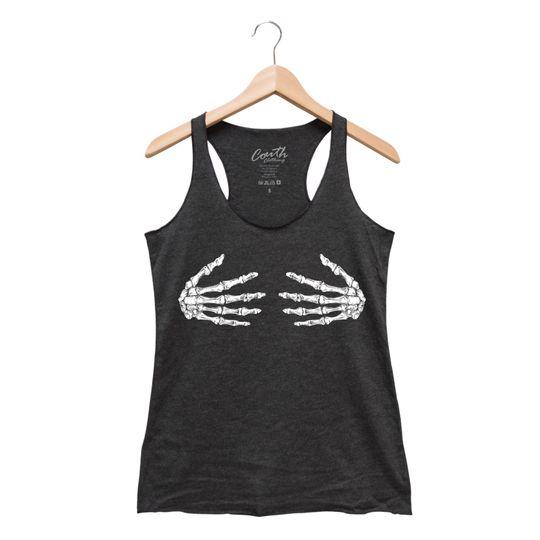Discover Skeleton Hand Halloween Shirt, Muscle Tank Top, Women Tank Top, Halloween Costume Shirt