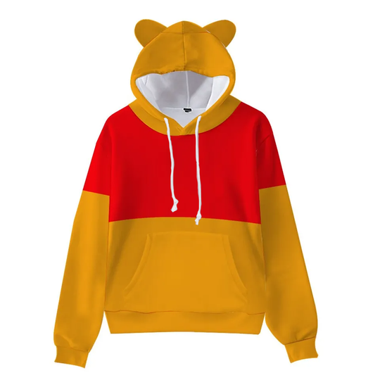 Honey Bear - Pooh - Disney Bounding - Unisex Adult Cat-eared Hoodie