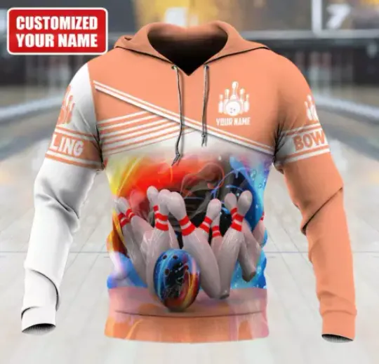 Personalized 3D All Over Print Women Bowling Shirt, Bowling Hoodie For Her