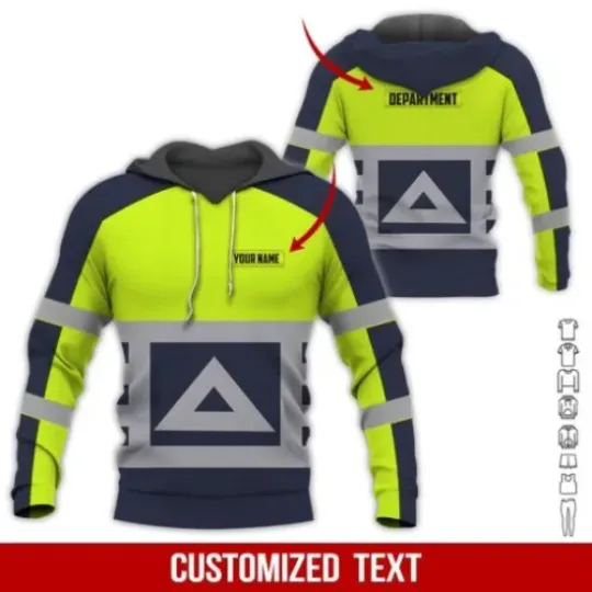 Discover Personalized Workwear Style Custom Name Hoodie Hoodie All Over Print For Men & Women