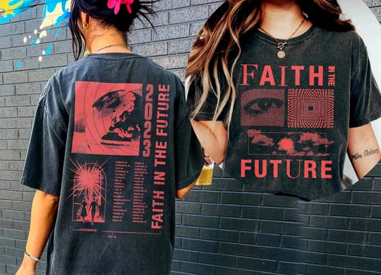 Discover Comfort Color Faith In The Future shirt, Faith In The Future world tour 2023, North America shirt Gift for men women unisex tshirt