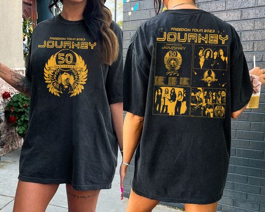 Discover Free-dom With Toto 2024 Concert Shirt, Jour-ney 2side 2024 Shirt, Jour-ney Fan Shirt, Journey tracklist Gift for men women comfort color