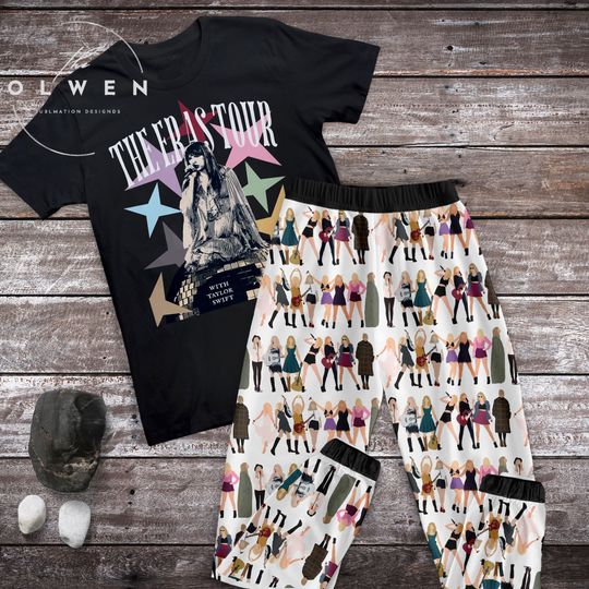 Discover taylor version The Eras Tour Pajamas Set, Holiday Pajamas Gifts, taylor version Family Pajamas Set For Adult And Kids, Custom Tayl0r Family Pajamas Set