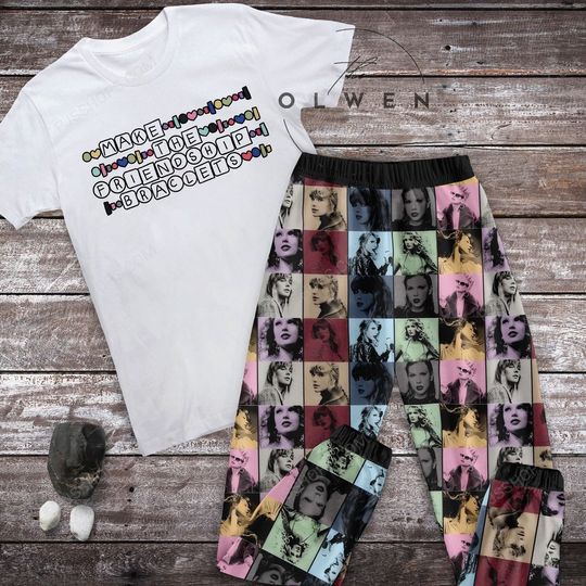 Discover Make The Friendship Bracelets Pajamas Set, The Tortured Poets Department Pajamas Set, TTPD swiftiee Pajamas For Adult And Kids