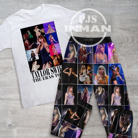 T.S Album Live Holiday Pajamas Set, Cute T.S Christmas Pajamas Set, TS Family Pajamas For Adult And Kids