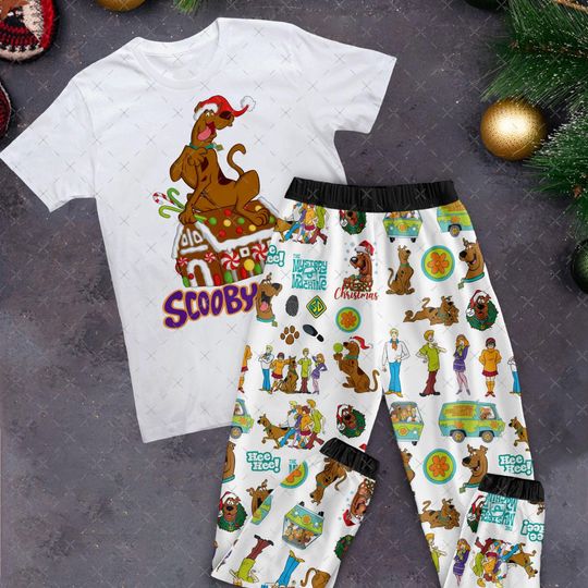 Scooby-Doo Pajamas Set, Personalized Family Pajamas, Family Christmas Pajamas Set.