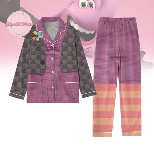 Halloween Bing Bong Pajamas Set, Inside Out Movie 2 Shirt, Bing Bong Cosplay Costume, Magic Kingdom Merch, Disney Cartoon Fan Gift