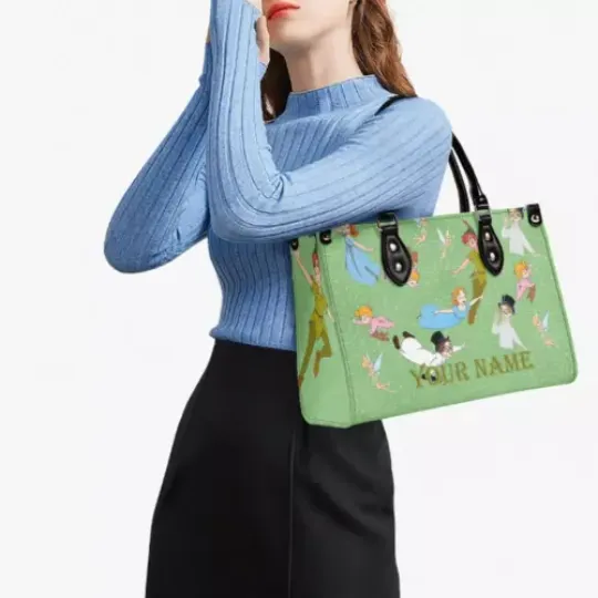 Personalized Peter Pan New Version-Luxury Women PU Leather Handbag, Gift for