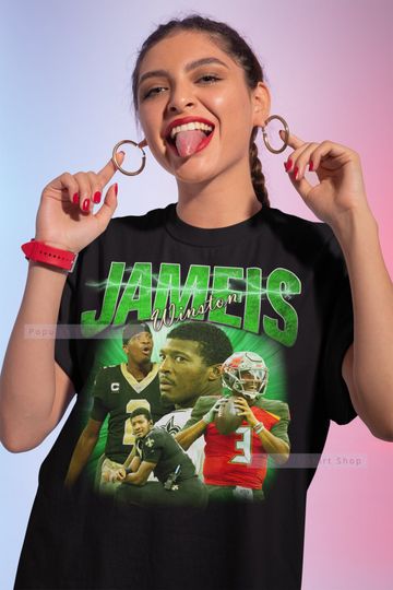 Discover Jameis Winston Vintage Unisex Shirt, Vintage Jameis Winston TShirt For Him and Her, Jameis Winston T-shirt, Express Shipping Available