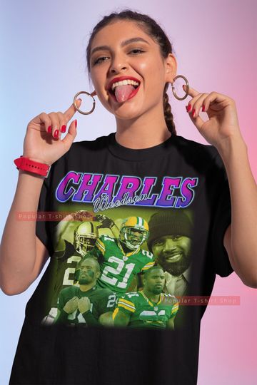 Discover Charles Woodson Vintage Unisex Shirt, Vintage Charles Woodson TShirt For Him and Her, Charles Woodson T-shirt, Express Shipping Available