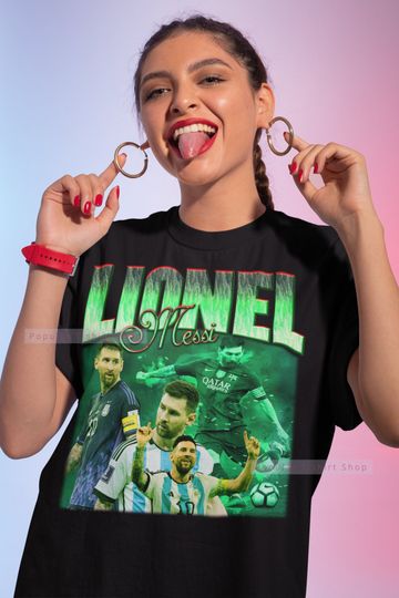 Discover Lionel Messi Vintage Unisex Shirt, Vintage Lionel Messi TShirt Gift For Him and Her, Lionel Messi T-shirt, Express Shipping Available