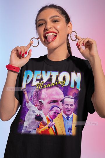 Peyton Manning Vintage Unisex Shirt, Vintage Peyton Manning TShirt For Him and Her, Peyton Manning T-shirt, Express Shipping Available