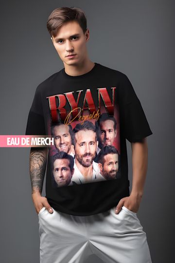 RYAN REYNOLDS TEES / Ryan Reynolds Vintage Shirt / Ryan Reynolds 90s Tshirt / Ryan Reynolds Tribute Merch / Ryan Reynolds Homage Retro Funny