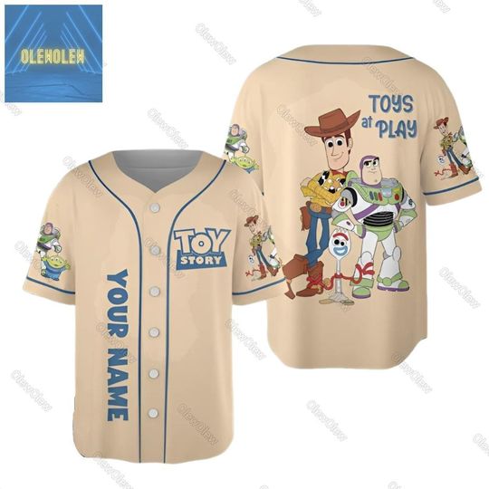 Custom Toy Story Baseball Jersey, To Infinity And Beyond Shirt, Buzz Lightyear And Sheriff Woody Baseball Shirt, Disney Friends Shirt