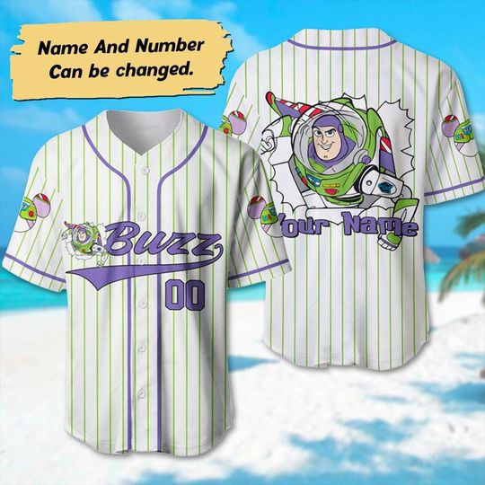 Discover Personalized Buzz Lightyear Baseball Jersey, Toy Story Baseball Jersey Team, Toy Story Family Trip Shirt, Gift For Fan, Magic Kingdom Shirt