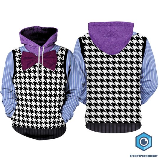 Fear Inside Out All Over Print Costume Hoodie, Inside Out Hoodie, Disneyland Cosplay Hoodie, Inside Out Emotions Hoodie