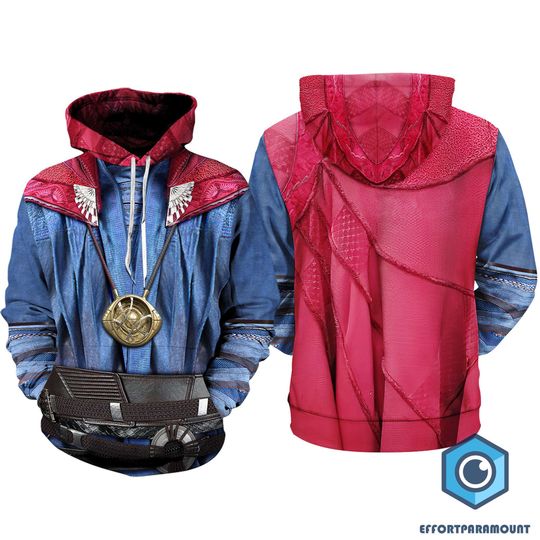 All Over Print Dr Strange Hoodie, Doctor Strange Shirt, Avengers Shirt, Superhero Cosplay Hoodie