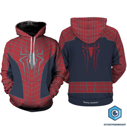 Discover Spider Man 3D Full Over Print Hoodie, Spider Man Super Hero Cosplay Hoodie,Spider Man Halloween Shirt,Spiderman Halloween Costume