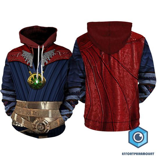 Doctor Strange 3D Full Over Print Hoodie, Doctor Strange Shirt, Avengers Infinity War, Superhero Cosplay Hoodie