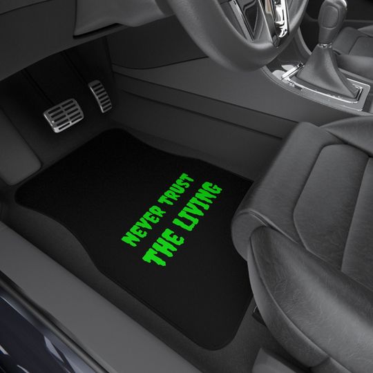 Discover Never Trust the Living tleJuice Floor Mats Goth Car Accessories Halloween Mats Car Interior Gothic Car Accessories Spooky Car Satan Beetle