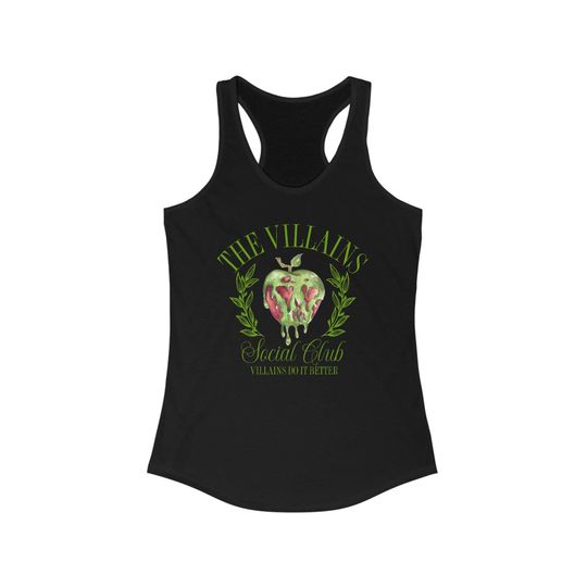 The Villains Soociial Clubb Poison Apple Halloween Women's Ideal Racerback Tank
