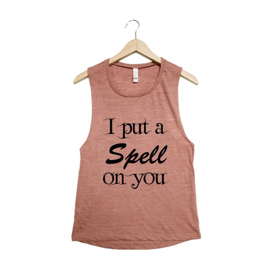 Discover Halloween Tank Top Screenprint Muscle Tee Halloween Gift Graphic