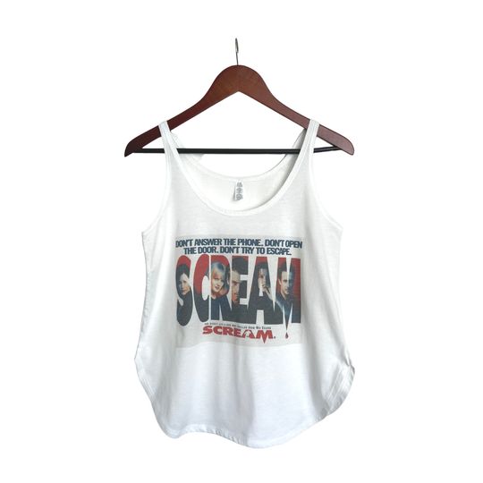 Scream Tank Top, Halloween Tank Top, Vintage Spooky Tank Top, Retro Horror Tank Top