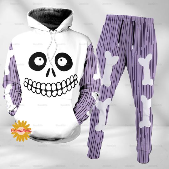 Halloween Barrel Costume Hoodie, Nightmare Before Christmas Jogger, Lock Shock Barrel Cosplay, Jack Skellington Shirt, Horror Hoodie
