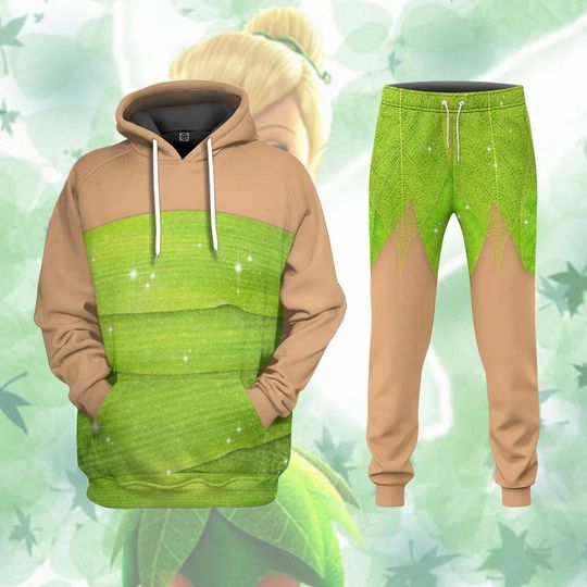 Halloween Tinker Bell Cosplay Hoodie/Joggers, Tinker Bell Aesthetic Hoodie, Disneyworld Pants, Disney Princess Shirt, Shirt For Women